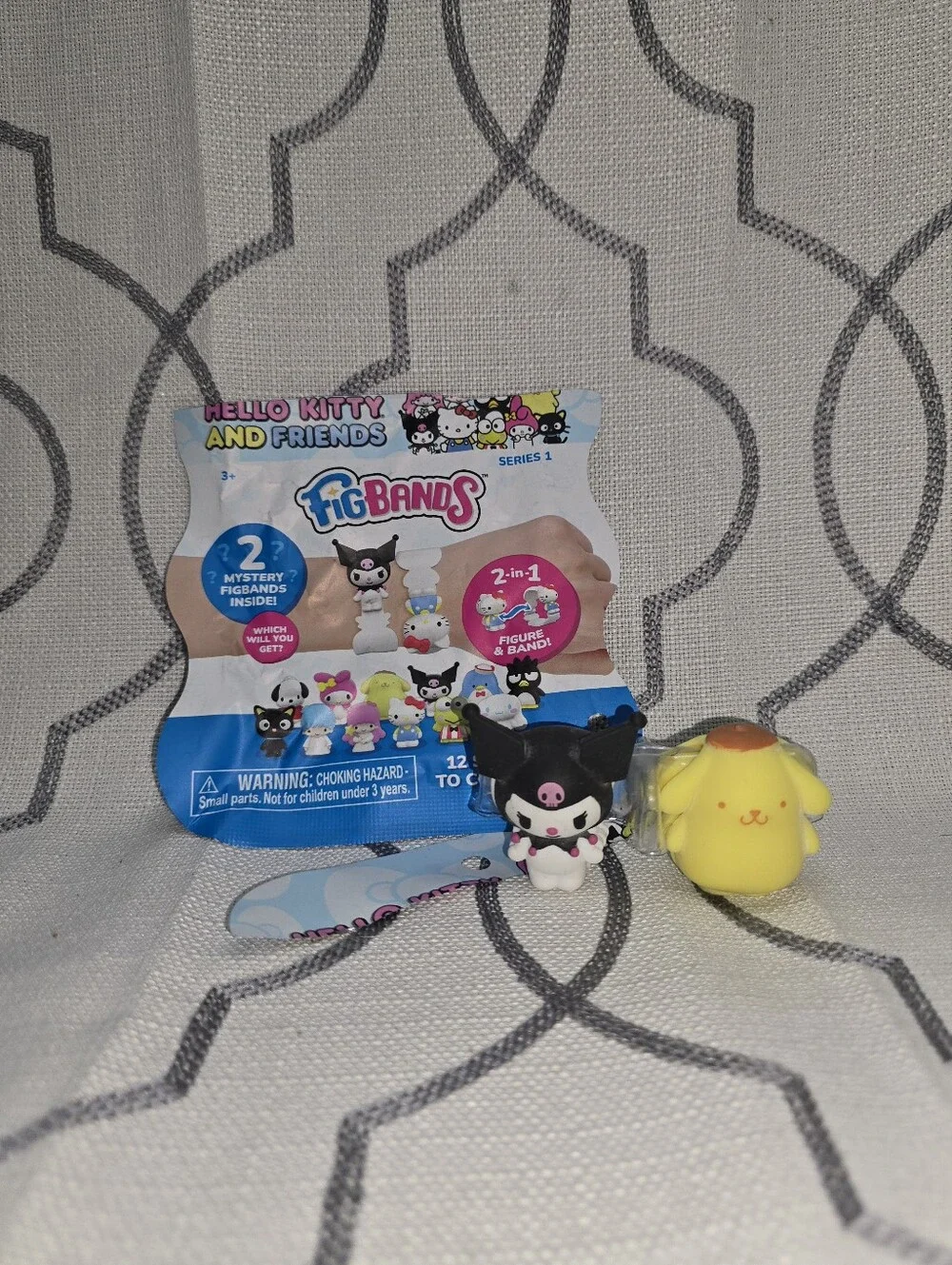 Hello Kitty Fig Bands Series 1 Pompompurin & Kuromi New Open Bag